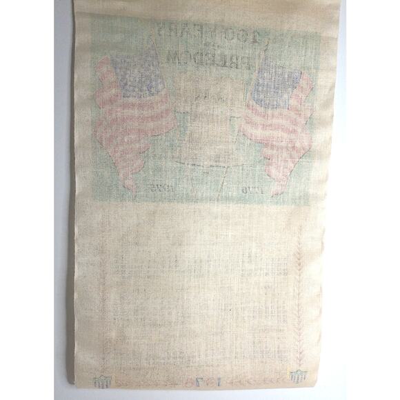 Vintage Liberty Bell 1976 Bicentennial Calendar Tea Towel New In Sleeve - Picture 4 of 8